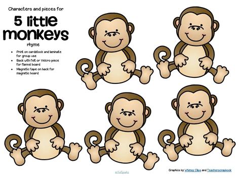 5 Little Monkeys Clipart 10 Free Cliparts Download Images On