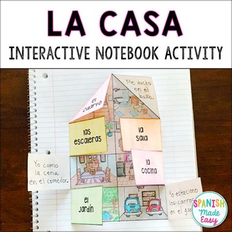 This Is A Spanish Interactive Notebook Activity With Vocabulary About