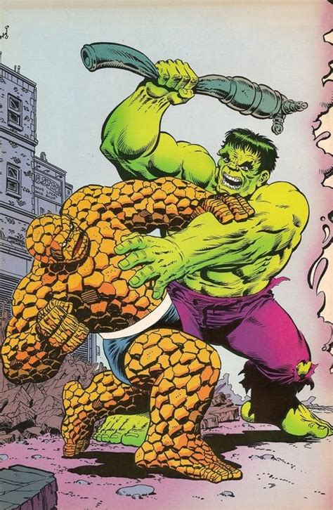 The Thing Versus The Hulk By Jim Starlin Marvel Comics Superheroes