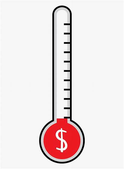 Thermometer Goal Clipart Meter Fundraising Clip Bursting