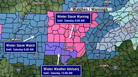 Update Winter Storm Warning Issued For Friday And Saturday