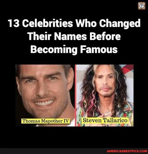 13 Celebrities Who Changed Their Names Before Becoming Famous America