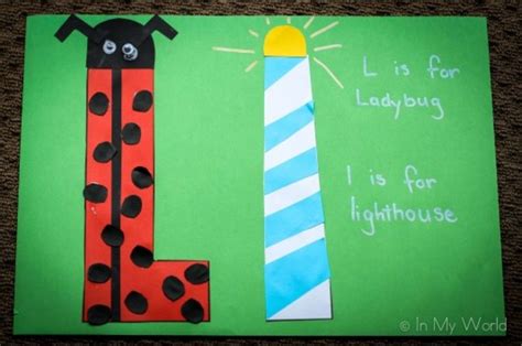 Capital And Lowercase Letter Craft Together Letter A Crafts Letter L