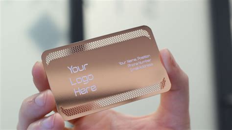 Premium cards printed on a variety of high quality paper types. Luxury Metal Business Card - Rose Gold Metal Business Cards