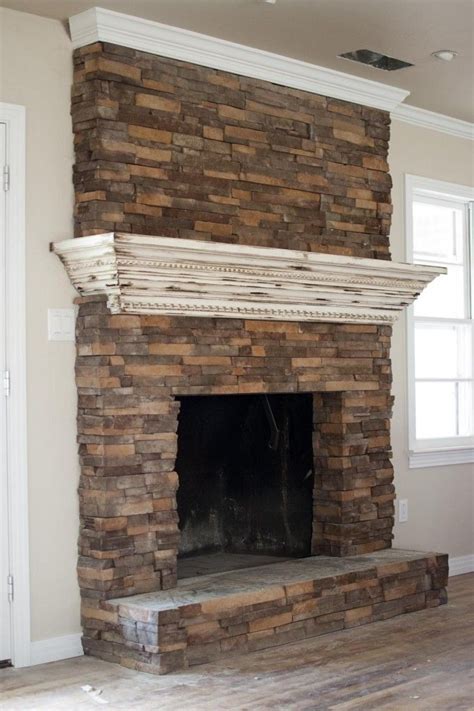 How To Make A Mantel For A Brick Fireplace Modern White Brick