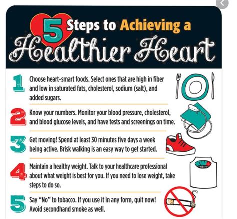 5 steps to achieving a healthier heart [infographic] heartland cardiology