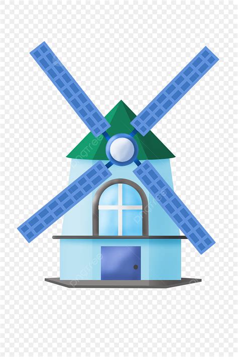 Windmill Illustration Hd Transparent Windmill Building Cartoon