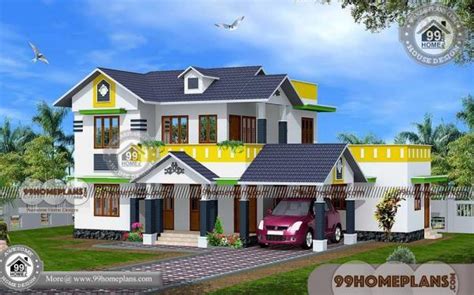 Double Story Modern House Designs 50 Kerala Veedu Design Plans