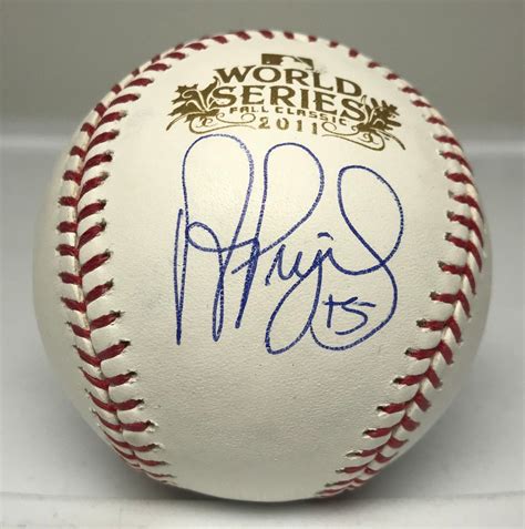 Albert Pujols Signed 2011 World Series Baseball Autograph Auto Steiner