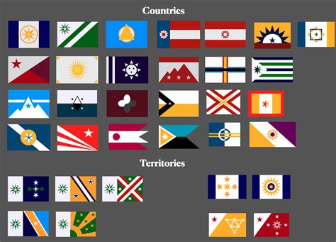 Some Fictional Flags I Made In Quarantine Rvexillology