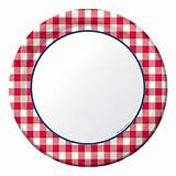 Red Gingham Paper Plates Pictures
