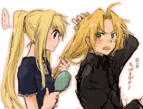 edward elric and winry rockbell fan art ed and winry fullmetal alchemist fullmetal alchemist