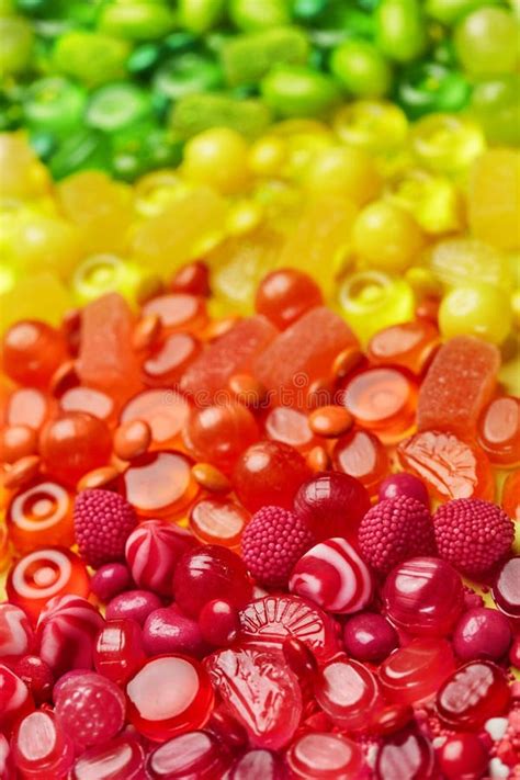 Rainbow Candy Colorful Sweets Candies Background High Resolution Stock