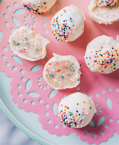 Funfetti Cake Batter Bites Recipe Funfetti Cake Funfetti Cake Pops