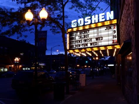 Keith Board Photography Goshen Theater Marquee Goshen Indiana