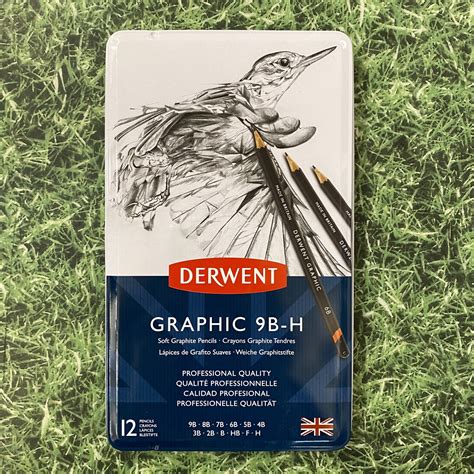 Derwent Graphic Tin 12 Pencils Soft Detail Retail Ltd