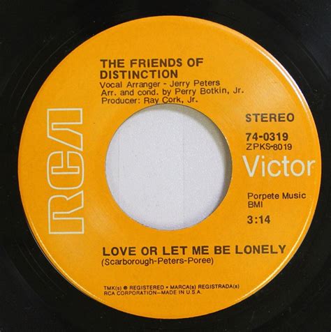 Soul 45 The Friends Of Distinction This Generation Love Or Let Me