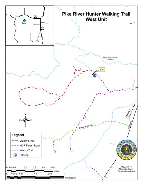 Marinette County Departments Forestry Walking Trail Maps Forms