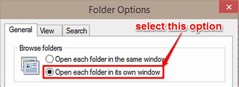 Open Each Folder In A Separate Window In Windows 10