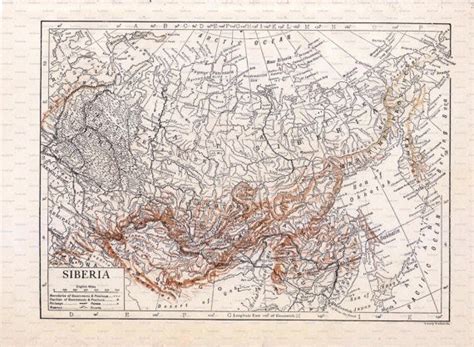 Encyclopedia Britannica Map Of Siberia By Dustcoverpaperati Map