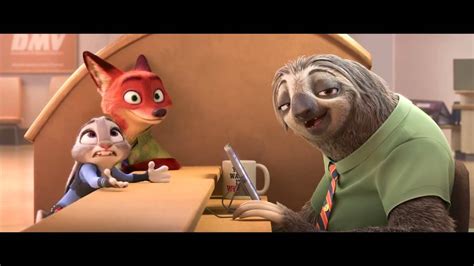 Zootopia Official Us Sloth Trailer Youtube