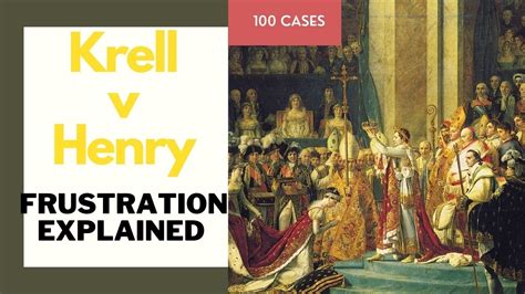 Krell V Henry Frustration Case Case 46 Youtube