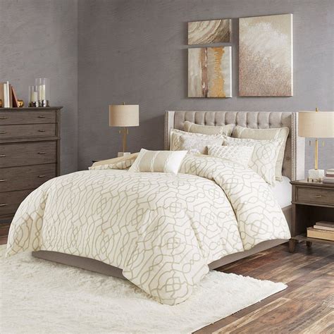 It comes at an economical price. King Size New Clarity Comforter Set Neutral Madison Park ...