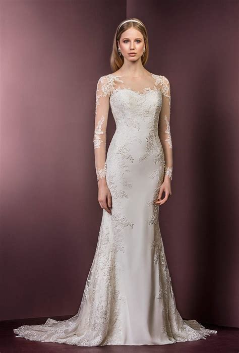 Shop with afterpay on eligible items. Long Sleeve Lace Dress | Ellis Bridals