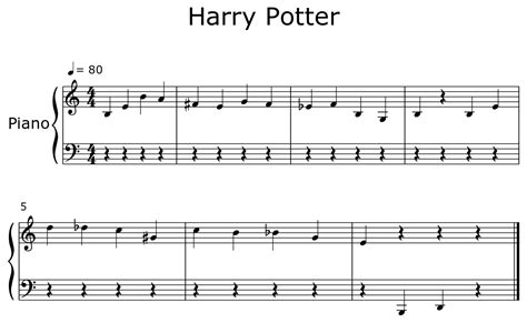 Harry Potter Sheet Music For Piano