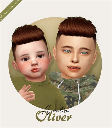 Sims 4 Hairs ~ Simiracle Anto S Oliver Hair Retextured