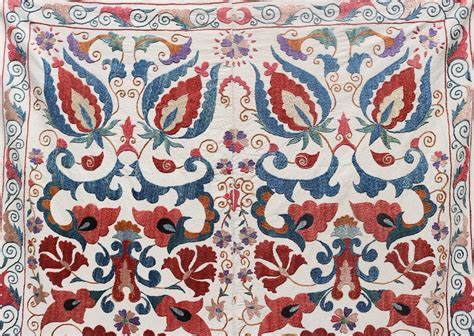 Suzani Uzbek Handmade Embroiderysuzani Fabric Suzani Wall Etsy