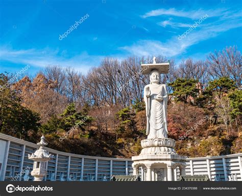 Beautiful Buddhism Statue Bongeunsa Temple Seoul City South Korea