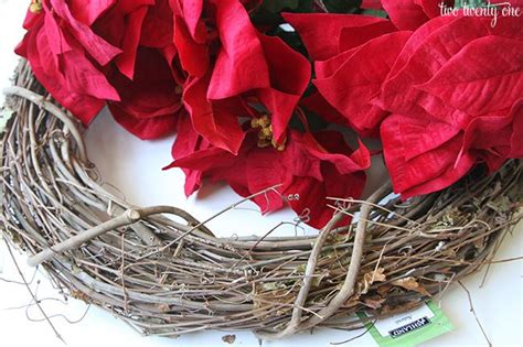 Poinsettia Wreath Diy Christmas Tutorial Christmas Wreaths Diy