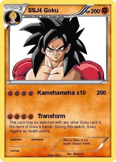 Pokémon Ssj4 Goku 74 74 Kamehameha X10 My Pokemon Card