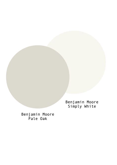 Colour Inspiration Benjamin Moore Pale Oak And Simply White Paint