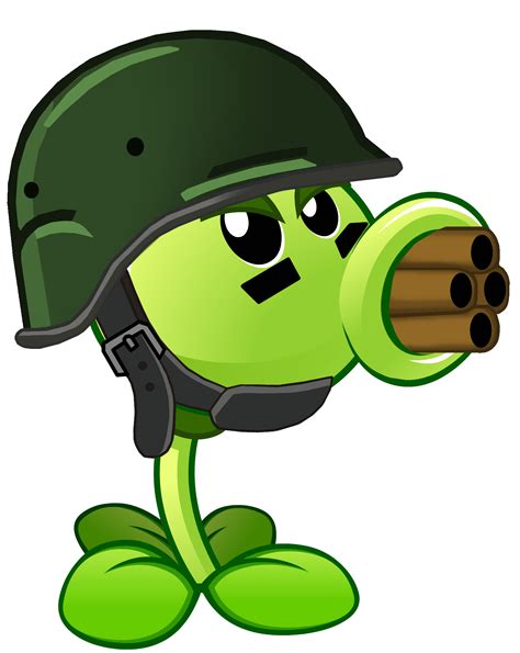 Image Pvziat Gatling Peapng Plants Vs Zombies Wiki The Free