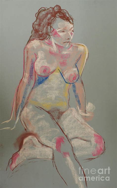 Quick Pastel Nude Drawing By Joanne Claxton Fine Art America