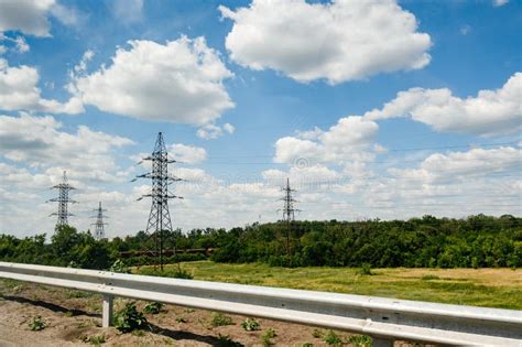 High Voltage Line Of Ukrainian Power Grids Before The War In Ukraine