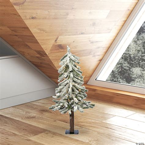 Discount ⭐ Vickerman 2 Flocked Alpine 🔔 Christmas Tree With Warm White