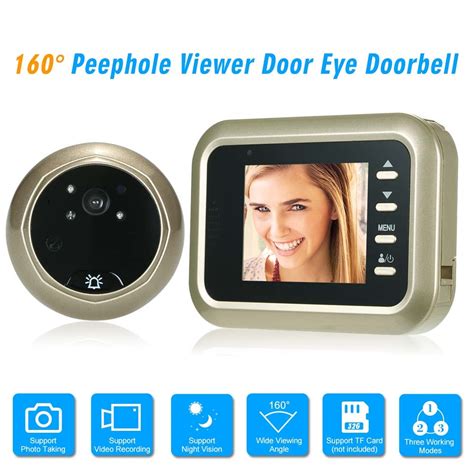 24 Lcd Display Wireless Digital Peephole Viewer 160 Degrees Door Eye