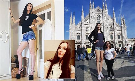 Ft In Russian Model With The Longest Legs In The World Daily Mail Online