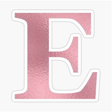 Letter E Pink Glitter Stickers Glitter Stickers Lettering Letter E