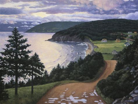 Dawn Cape Breton Oil On Canvas By Nova Scotia Artist Paul Hannon
