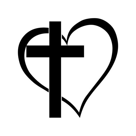 Cross With Heart Svg Bing Cross Heart Tattoos Art
