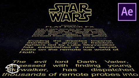 How To Make Horizontal Star Wars Title Crawl Template After Effects