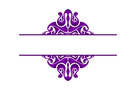 Purple Swirl Border