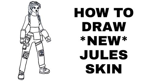 How To Draw New Jules Skin From Fortnite Step By Step Drawing