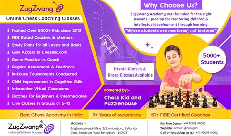Online Chess Classes In India Zugzwang Academy