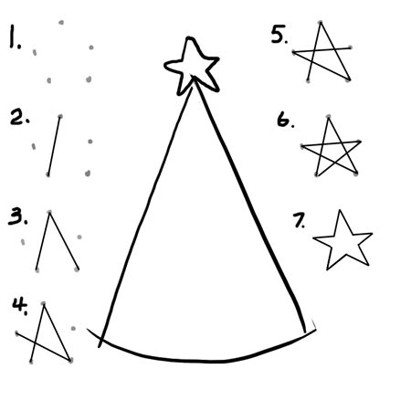 Start with a triangle that should be as big as you want your tree to be. Steps to Drawing a Cartoon Christmas Tree Lesson for the Holidays - How to Draw Step by Step ...