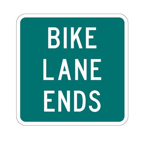 Bike Lane Ends Royalty Free Stock Svg Vector And Clip Art